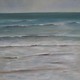 Wellen am Strand, 60 x 40 cm, Acryl / Öl auf Leinwand