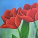 Tulpen, 60 x 80 cm, Öl auf Leinwand, 2005 - verkauft