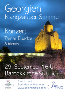 Solokonzert Tamar Buadze, 29.9.2024 St. Ulrich