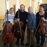 von links: Rahel Klein und Lutz Schindeldecker, Géza Szilvay und Anja Hepp-Dierig