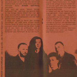 Programmheft von der Rose Jena 1990