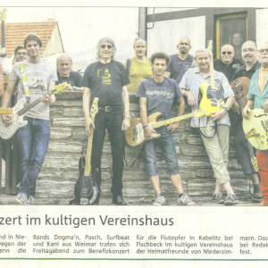 Fluthilfe Benefiz in Niederzimmern 2013 - mit Kani, Lodix, Siggi Heilek, Willi Woigk, Lin Dittmann u.a.