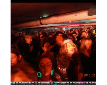 2015...Apoldaer Bluesfasching...vor der Bühne steppt der Bär...