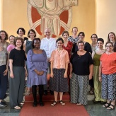 Mit dem Ensemble Fenice vor der Uraufführing von "In the wake of music"