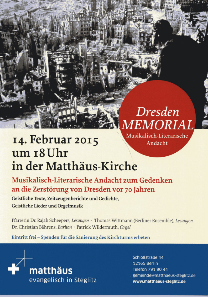 Plakat DresedenMEMORIAL