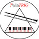 TwinTrio Logo Stefanie Hofmann, Flöte, Franziska Hofmann, Klarinette, Marie-Luise Klein, Klavier
