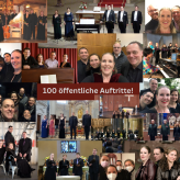 100 öffentliche Auftritte mit dem Athos Ensemble! Am 17.09.23 erreichen wir beim Hohenloher Kultursommer diese unglaubliche Zahl! Vielen Dank an alle, die das möglich gemacht haben! Infos zum 17.09. unter "Termine"!