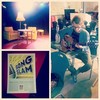 Gleich unsere schnuckelige Song Slam Bühne