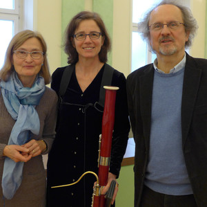 Mit Mia Schmidt und Wolfgang Motz nach der UA der erweiterten Fassung von "Samsara"