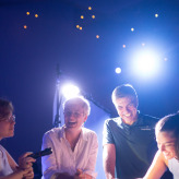 Proben COLLIDE Quartett + Moritz Eggert, Davos 2024, Foto: Ezekiel Angeloni