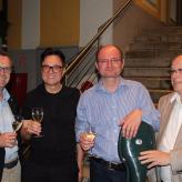 mit dem Cellisten Wolfgang Panhofer in St. Florian mit Bürgermeister Zeitlinger und Stadtrat Luger