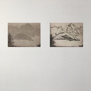 Realities     (1979)      etchings (1/8)  l  7x12,3 cm each