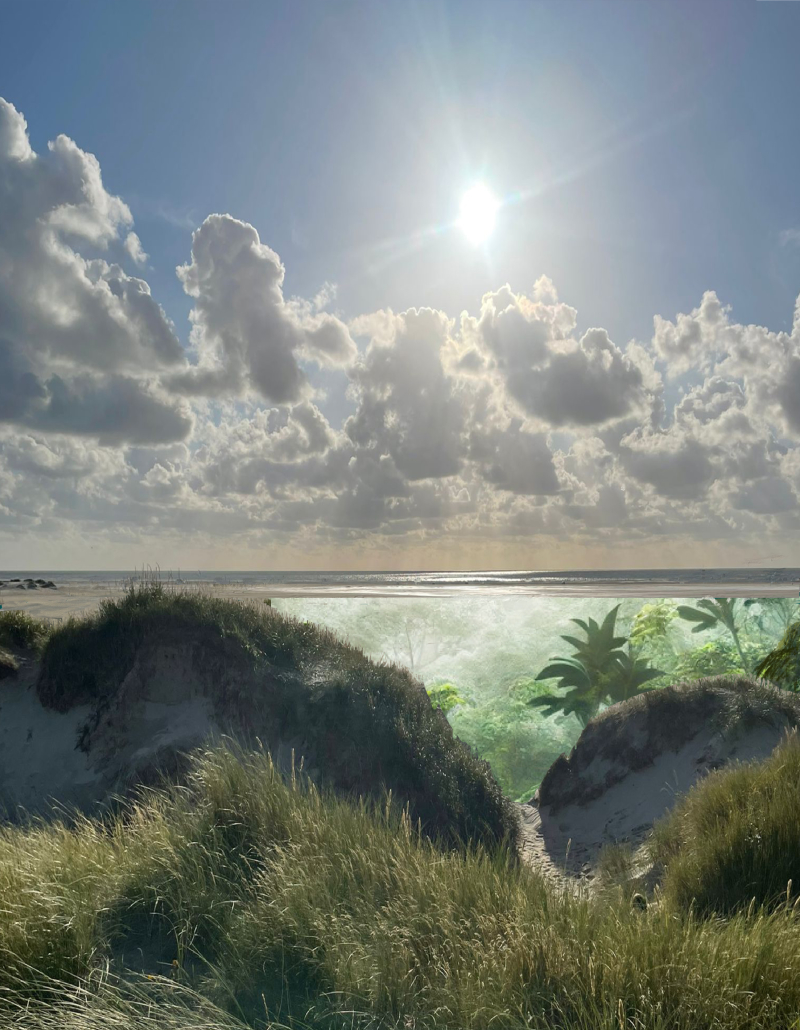 Unterwelt  (2025)   pencil as brush and eraser I art print on wood I 71 x 55 cm