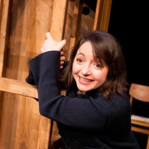 Actress and singer Miriam Sabba as Anne Frank ⓒ Photo: Landesbühnen Sachsen