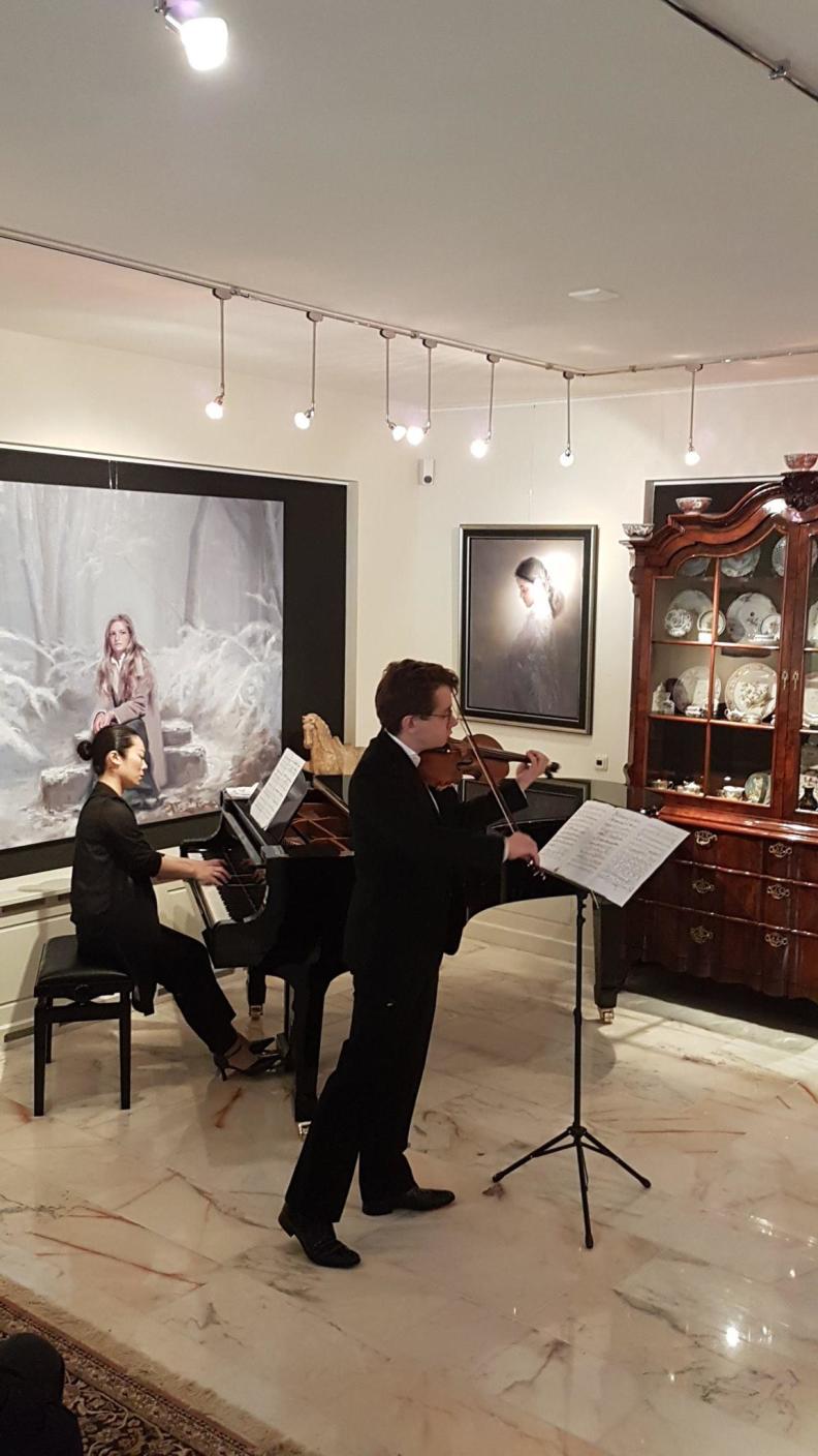 Sergei Bolotny violin Keiko Sakuma piano Huis voor de Kunst Veendam Concert 2016 photo Helma Leutscher Sergei Bolotny violin Keiko Sakuma piano Huis voor de Kunst Veendam Concert 2016 photo Helma Leutscher