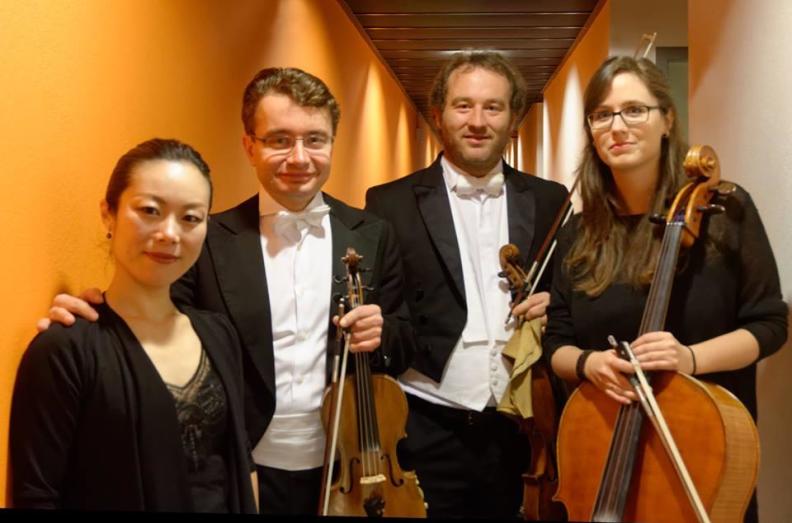 NNO Piano Quartet Keiko Sakuma piano Sergei Bolotny violin Christophe Weidmann viola Noelle Weidman cellofoto Michliel Klep NNO Piano Quartet Keiko Sakuma piano Sergei Bolotny violin Christophe Weidmann viola Noelle Weidman cellofoto Michliel Klep