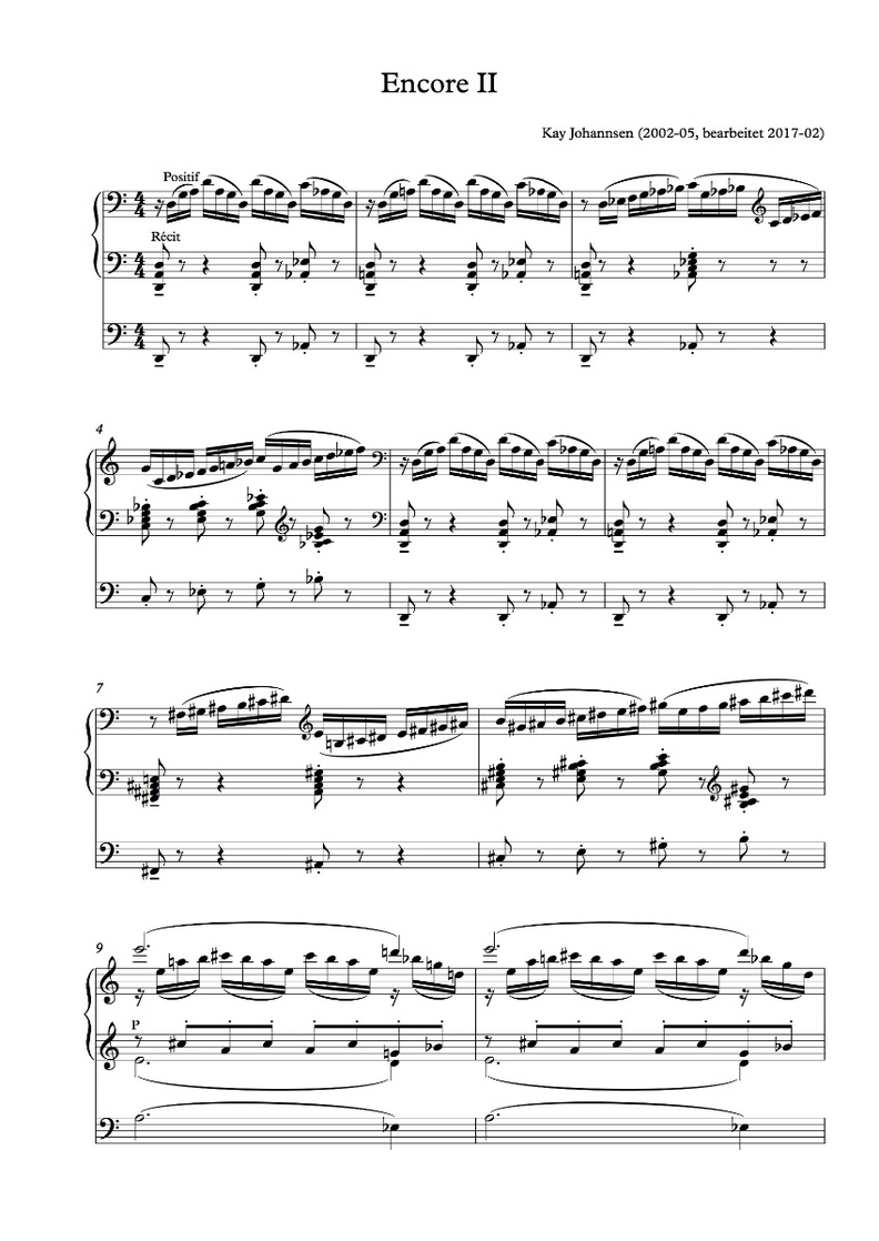 Encore II, Seite 1