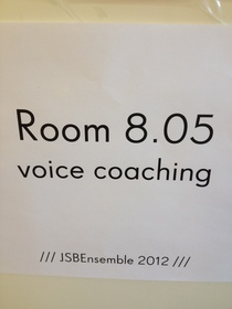 Voice Coach JSB-Ensemble 2012, Musikhochschule Stuttgart IBA
