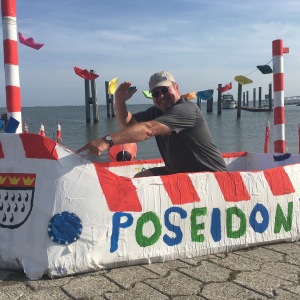 Die Poseidon 2 bei der Papierbootregatta 2019... ein Boot aus Köln ... wie ich!