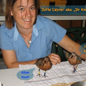 Jutta Leyrer aka "Dr Knutt" hat mir mit vielen Tipps grossartig geholfen bei der Zugvogel-CD, sie hat sogar ihre Doktorarbeit über den Knutt geschrieben!