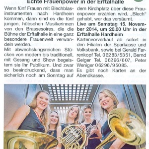 13.11.2014 Ankündigung Amtsblatt Hardheim