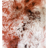 2024-02-29 (solange ich Menstruationsblut produziere, arbeite ich damit) Serie Fellina  - techn. Support Richard Stöhr