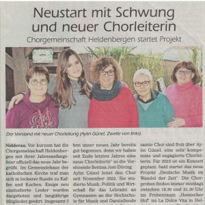 2023_Neustart mit neuer Chorleitung