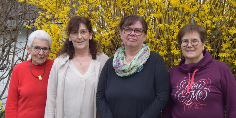 v.l.: Rita Neumann, Ulrike Buxmann, Bettina Jost-Döring, Irmgard Schlösser