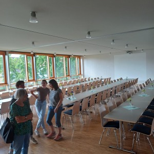 Aufbau im HdB für unsere Gäste nach dem Konzert